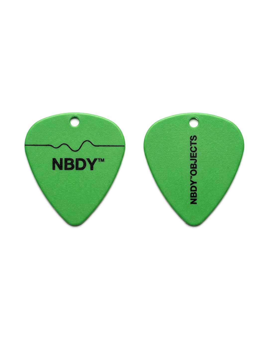 NBDY guitar pick, view 4